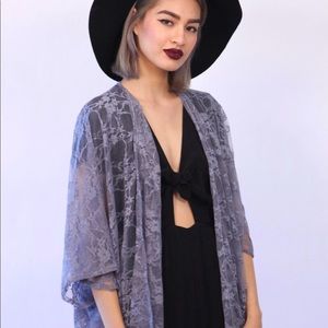 Lavender Lace Kimono